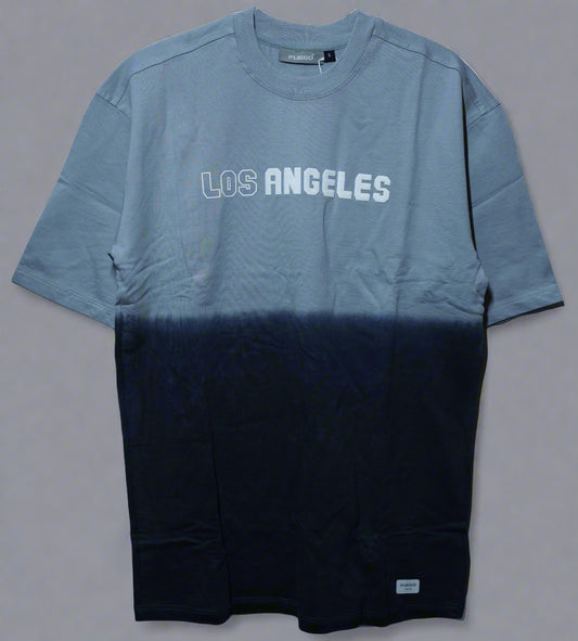 Coming of Age Print Oversized Blue T-Shirt